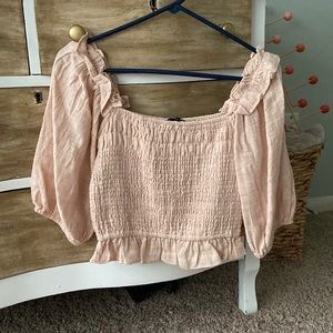 medium pink blouse